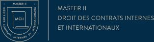 Logo Master 2 Droit des contrats internes et internationaux
